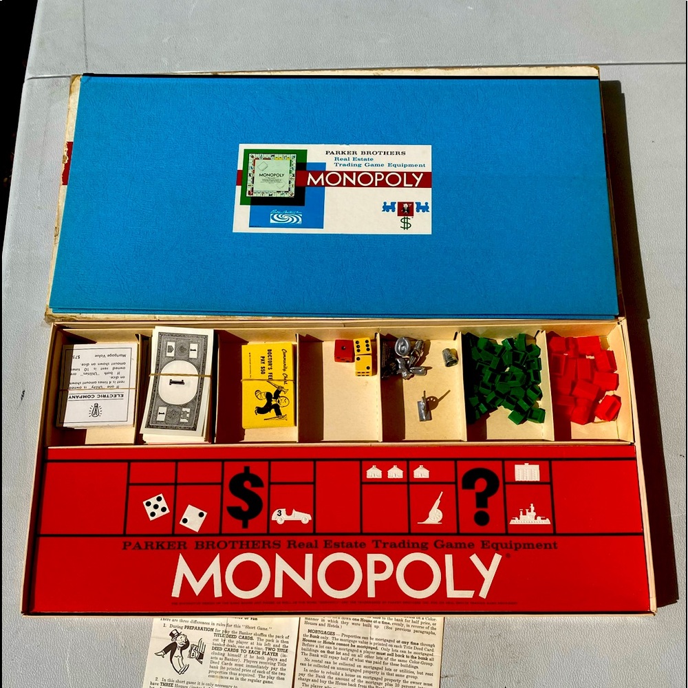 Vintage monopoly game